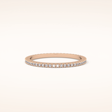 0.20 TCW Round Shaped Moissanite Full Eternity Wedding Band