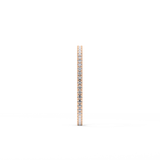 Full Eternity Wedding Band with 0.20 TCW Round Cut Moissanite – Yellow, White, or Rose Gold