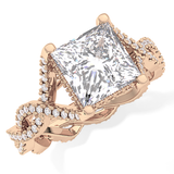 Full Eternity Wedding Band with 0.20 TCW Round Cut Moissanite – Yellow, White, or Rose Gold