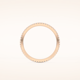 0.20 TCW Round Shaped Moissanite Full Eternity Wedding Band