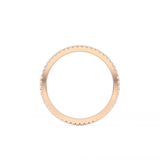 Full Eternity Wedding Band with 0.20 TCW Round Cut Moissanite – Yellow, White, or Rose Gold