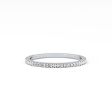 Full Eternity Wedding Band with 0.20 TCW Round Cut Moissanite – Yellow, White, or Rose Gold
