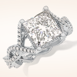 0.20 TCW Round Shaped Moissanite Full Eternity Wedding Band