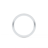 Full Eternity Wedding Band with 0.20 TCW Round Cut Moissanite – Yellow, White, or Rose Gold
