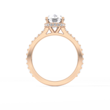 Cushion Hidden Halo & Pave Lab Grown Diamond Engagement Ring