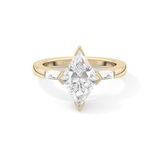 Kite Three Stone Lab Grown Diamond Engagement Ring