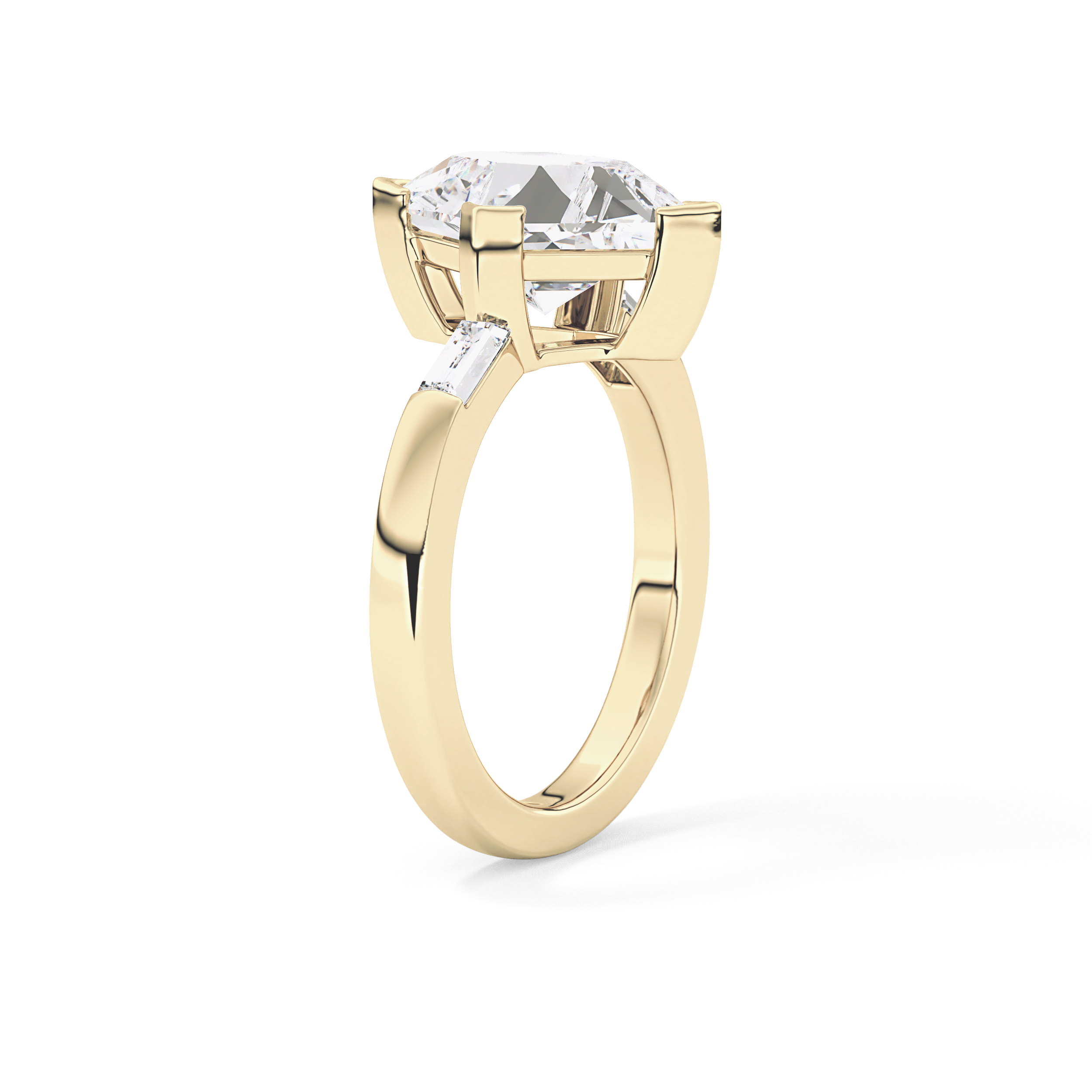 Kite Three Stone Lab Grown Diamond Engagement Ring