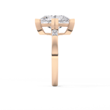 Kite Three Stone Lab Grown Diamond Engagement Ring