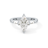 Kite Three Stone Lab Grown Diamond Engagement Ring