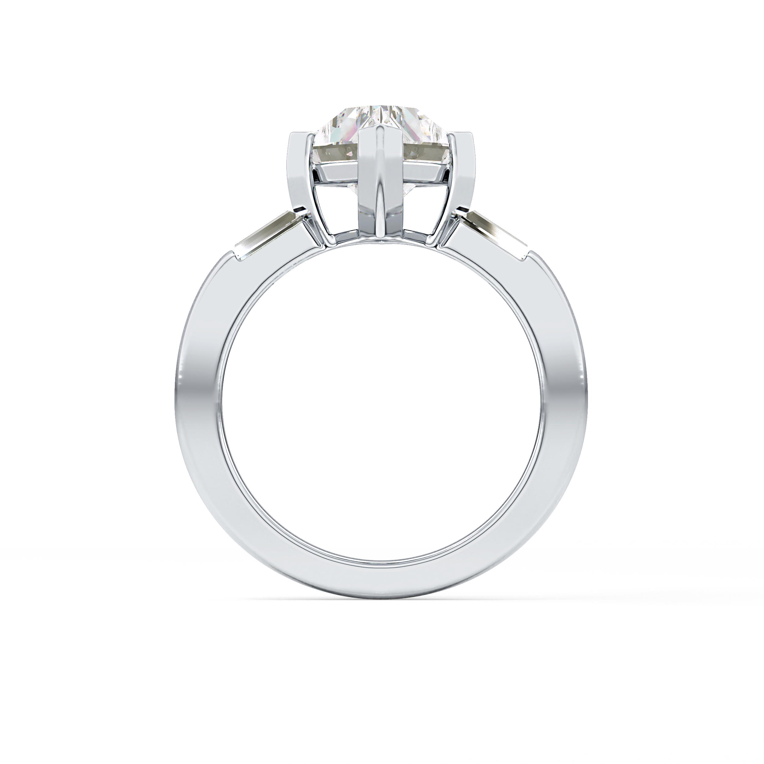 Kite Three Stone Lab Grown Diamond Engagement Ring