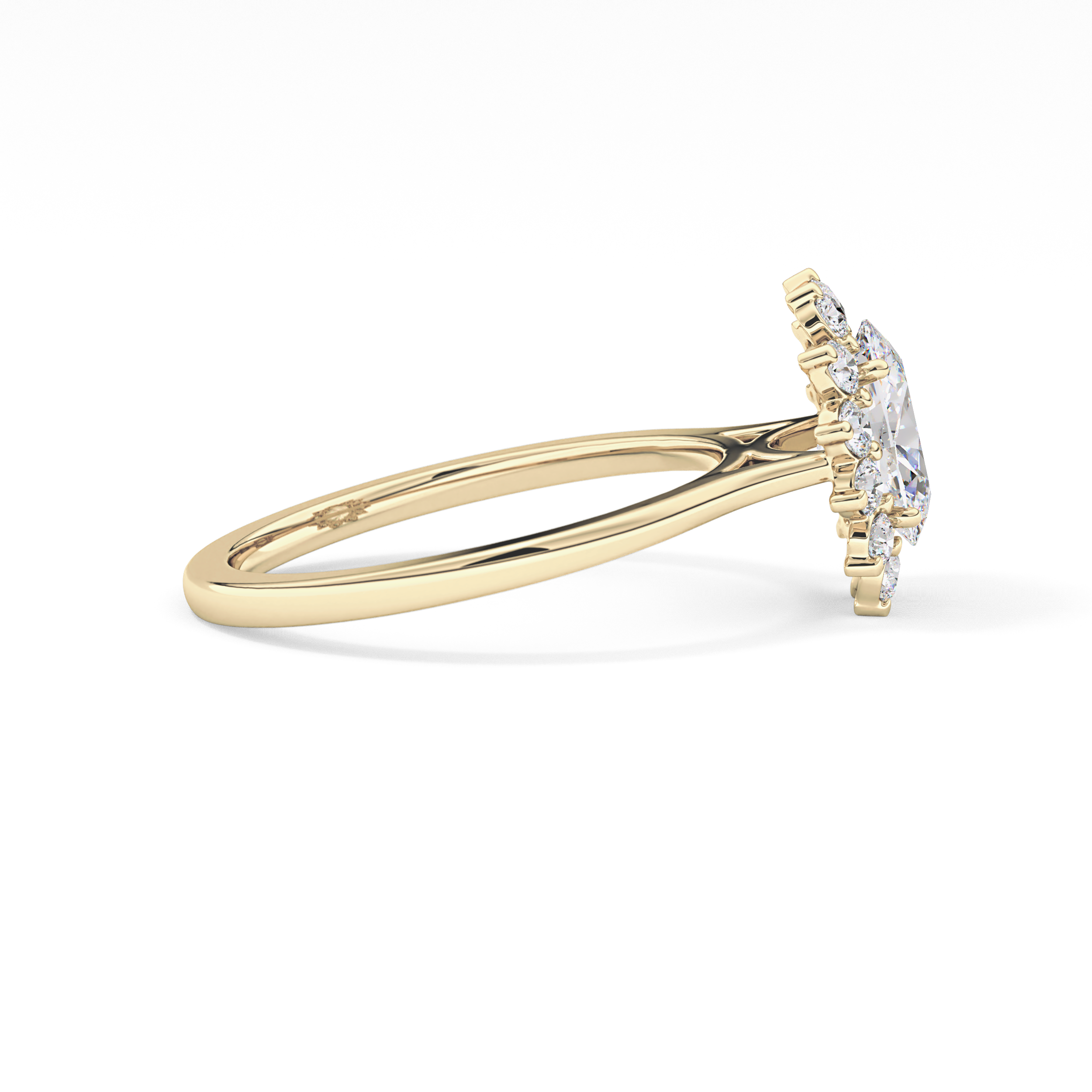Oval Halo Lab Grown Diamond Engagement Ring