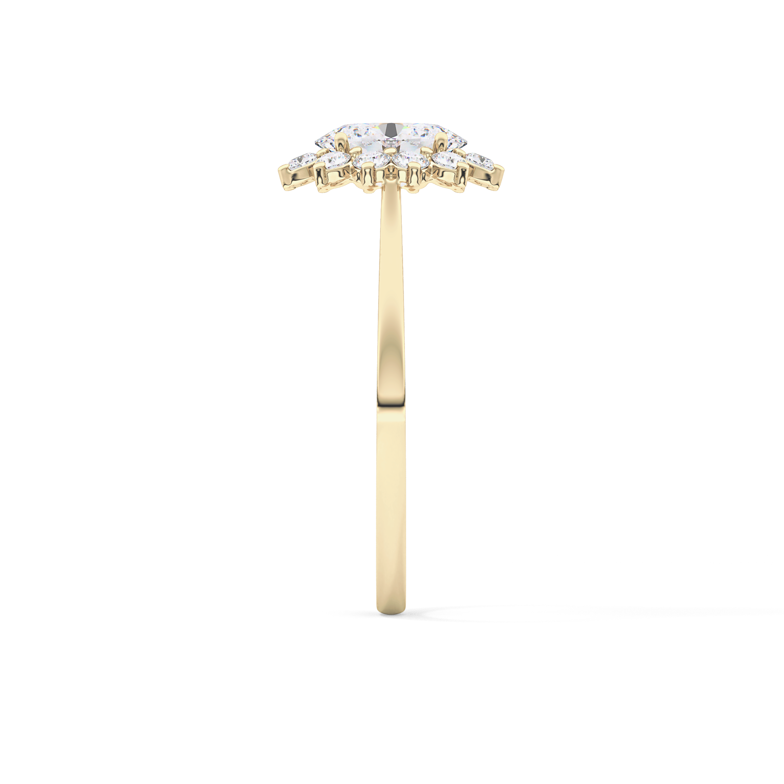 Oval Halo Lab Grown Diamond Engagement Ring