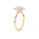 Oval Halo Lab Grown Diamond Engagement Ring