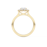 Oval Halo Lab Grown Diamond Engagement Ring
