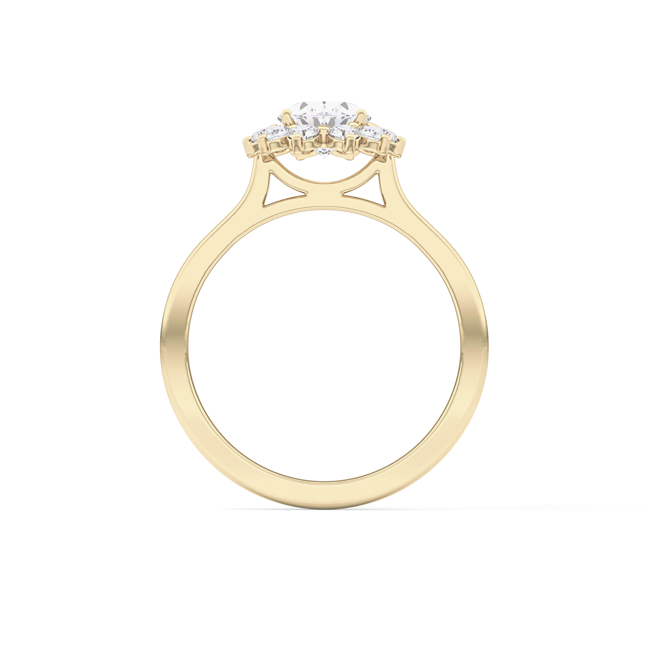 Oval Halo Lab Grown Diamond Engagement Ring