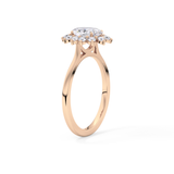 Oval Halo Lab Grown Diamond Engagement Ring