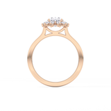 Oval Halo Lab Grown Diamond Engagement Ring
