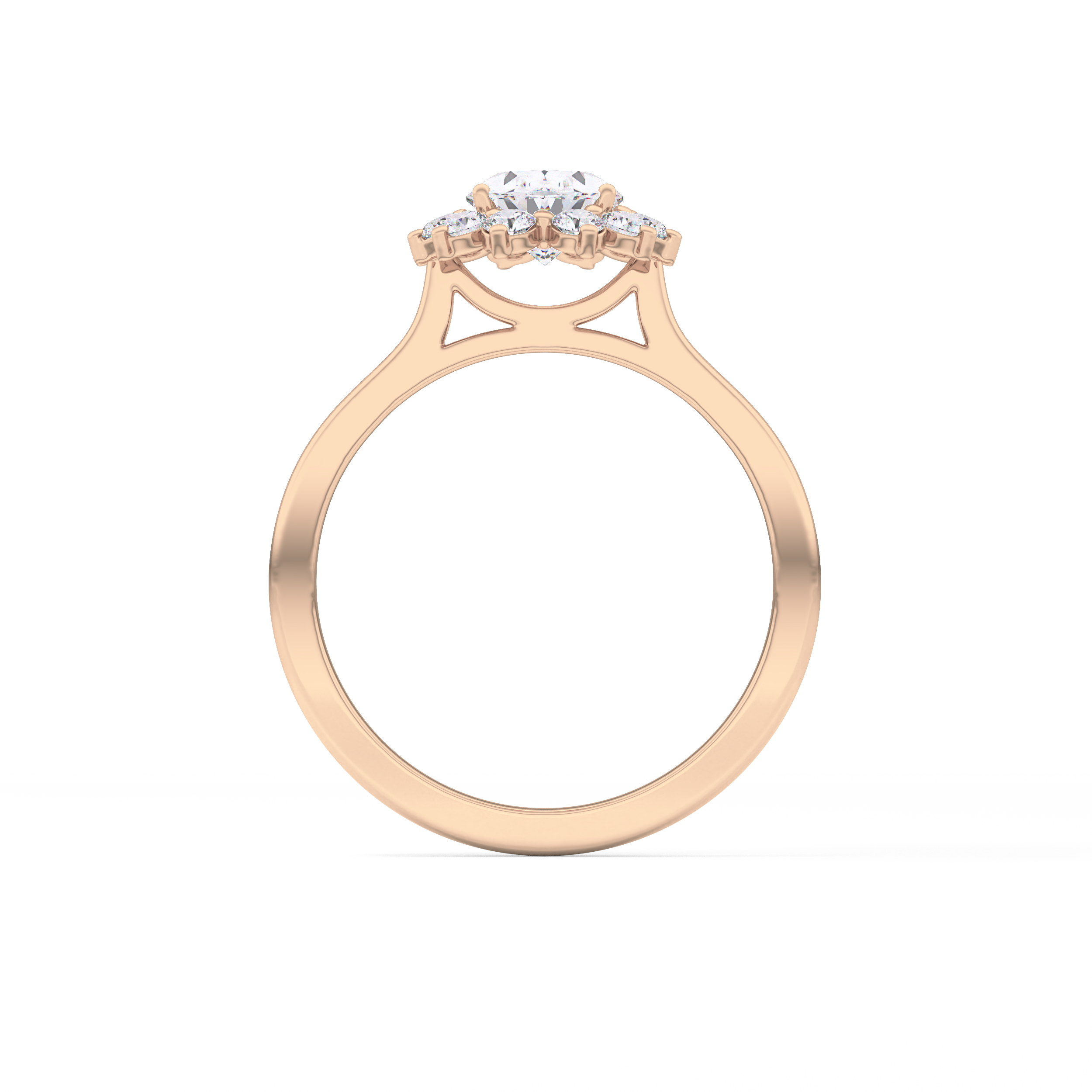 Oval Halo Lab Grown Diamond Engagement Ring