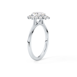 Oval Halo Lab Grown Diamond Engagement Ring