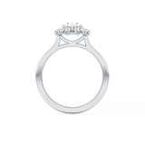 Oval Halo Lab Grown Diamond Engagement Ring