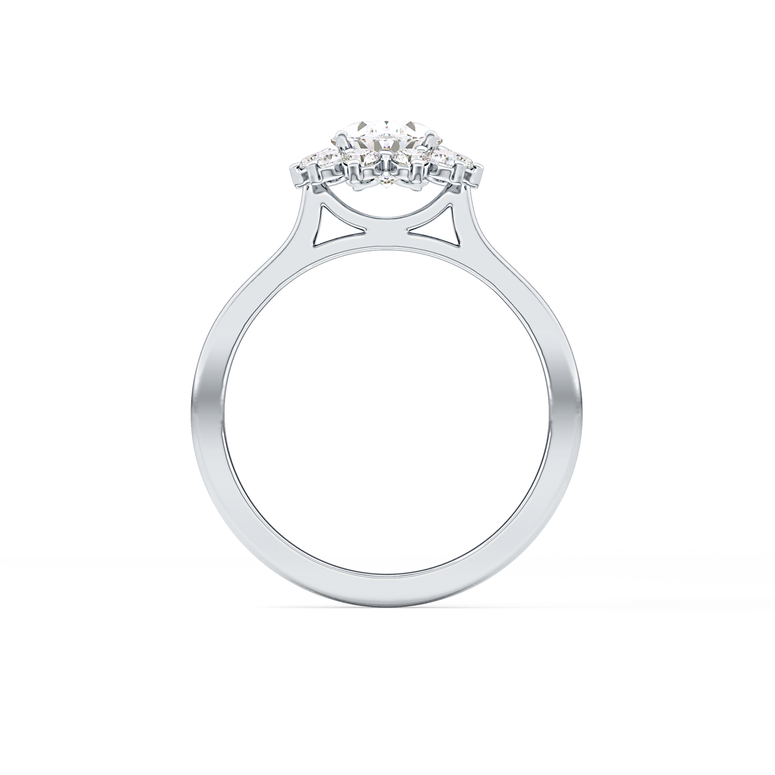 Oval Halo Lab Grown Diamond Engagement Ring