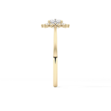 Cushion Halo Lab Grown Diamond Engagement Ring