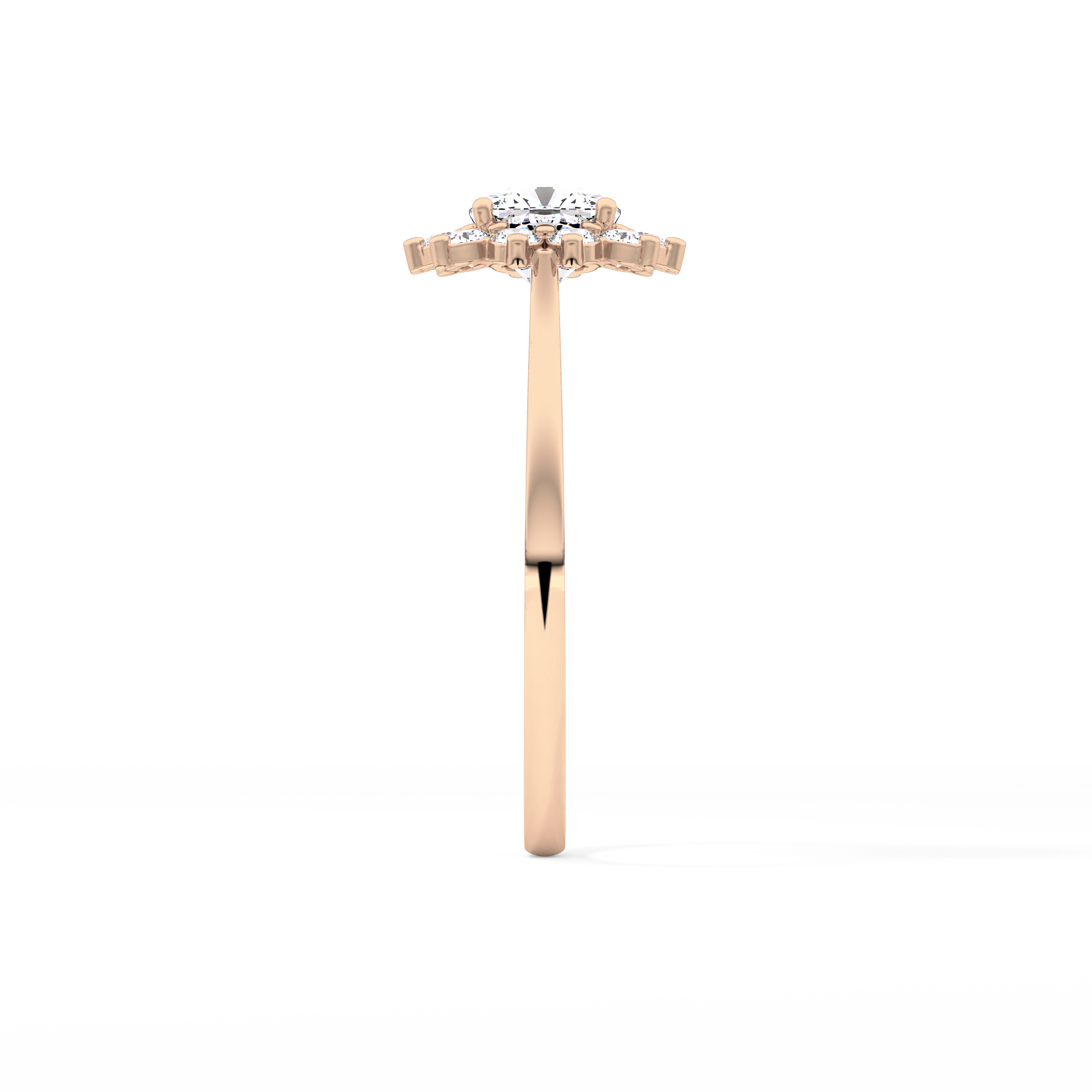Cushion Halo Lab Grown Diamond Engagement Ring