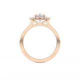Cushion Halo Lab Grown Diamond Engagement Ring