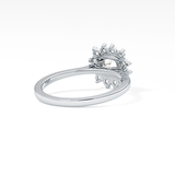 Cushion Halo Lab Grown Diamond Engagement Ring