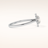 0.86 CT Cushion Shaped Halo Moissanite Engagement Ring