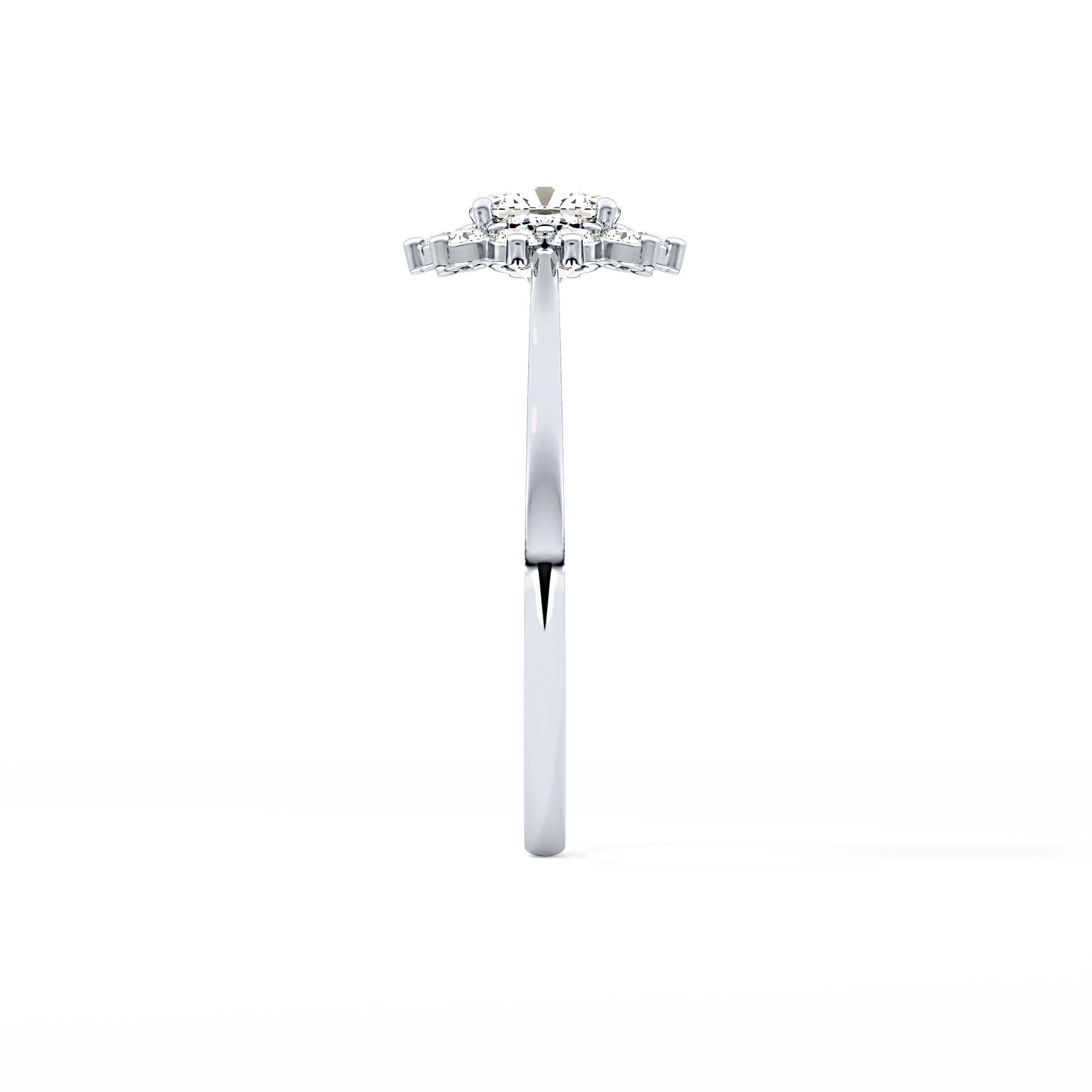 Cushion Halo Lab Grown Diamond Engagement Ring