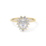 Pear Halo Lab Grown Diamond Engagement Ring