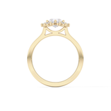 Pear Halo Lab Grown Diamond Engagement Ring