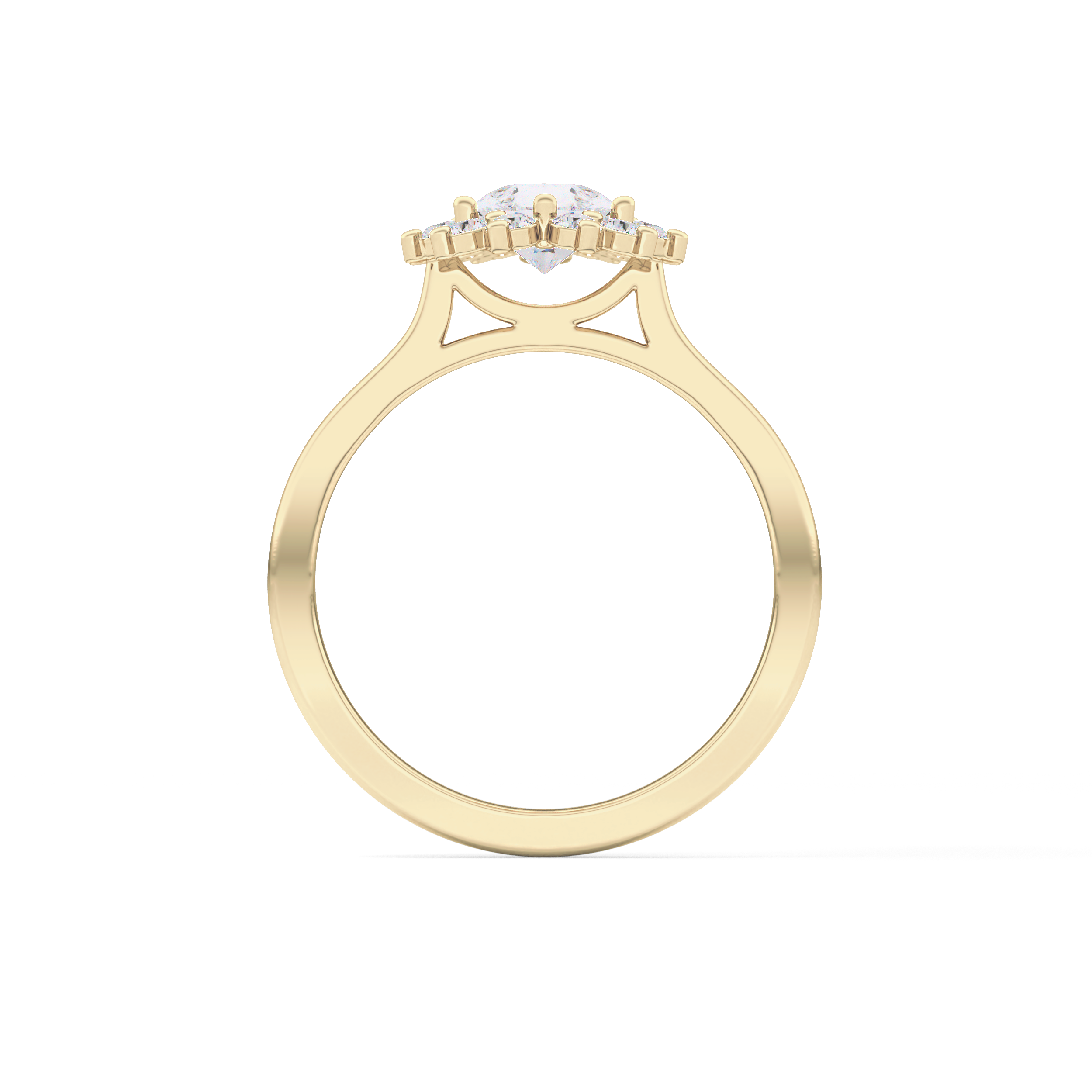 Pear Halo Lab Grown Diamond Engagement Ring