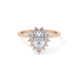 Pear Halo Lab Grown Diamond Engagement Ring