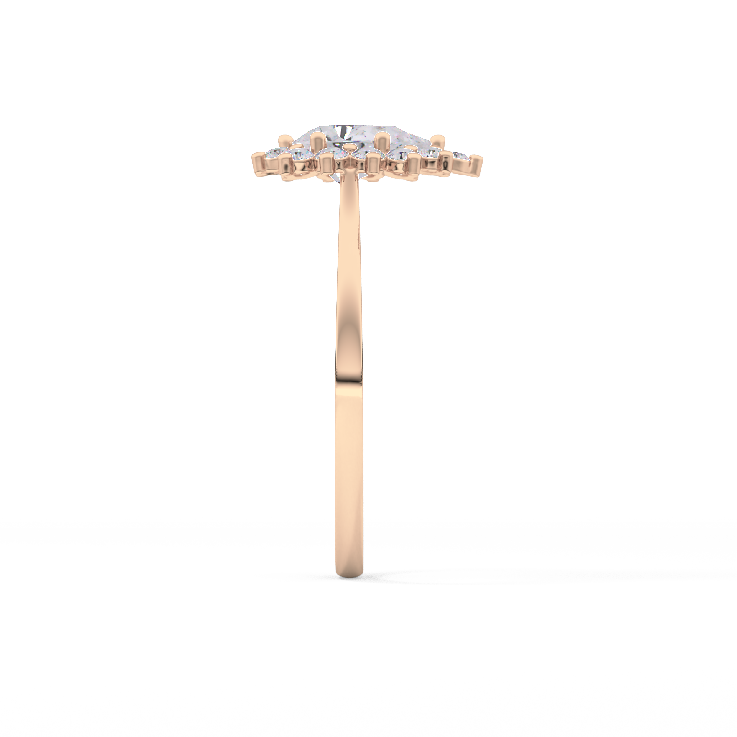 Pear Halo Lab Grown Diamond Engagement Ring