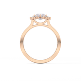 Pear Halo Lab Grown Diamond Engagement Ring