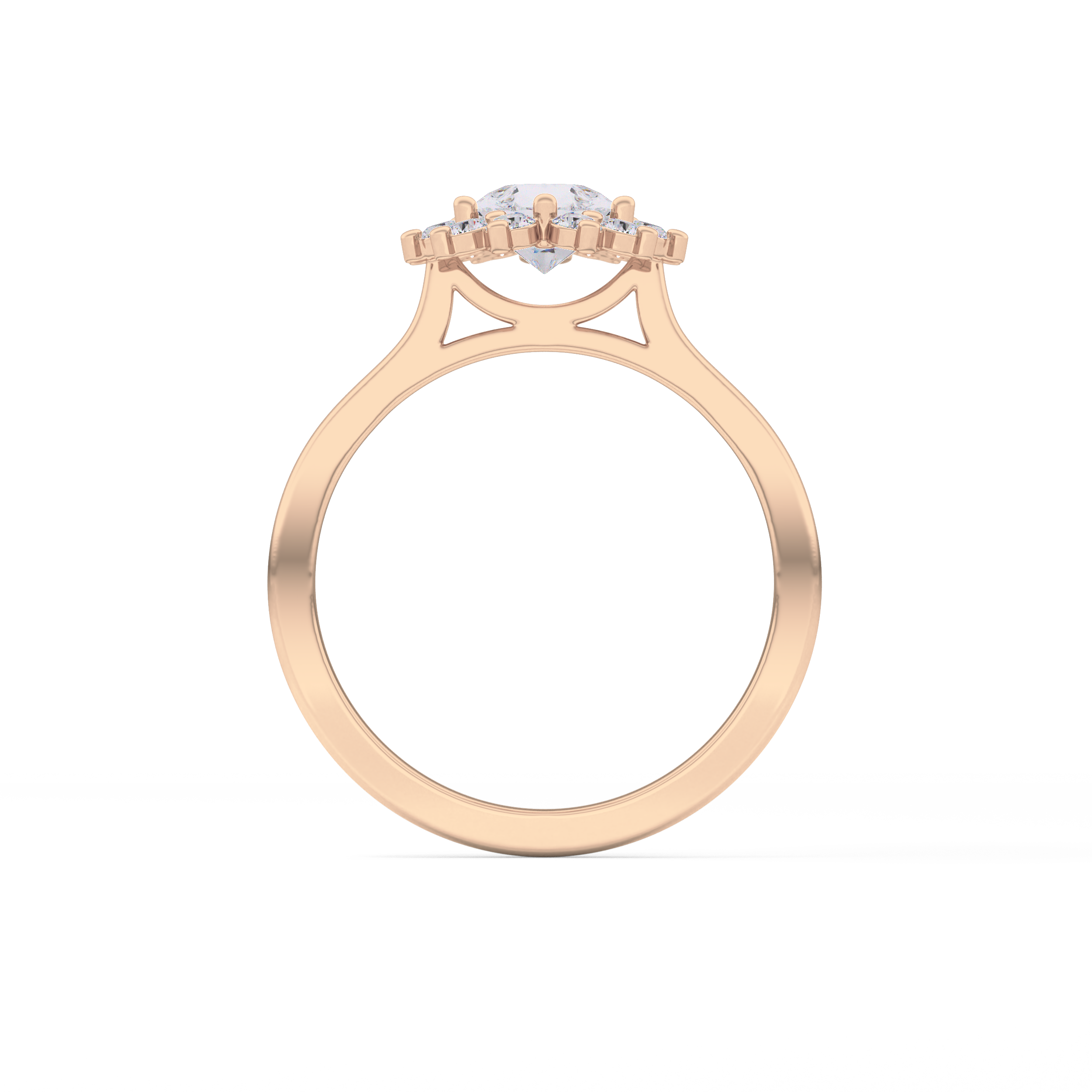Pear Halo Lab Grown Diamond Engagement Ring
