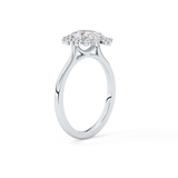 Pear Halo Lab Grown Diamond Engagement Ring