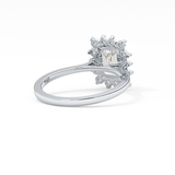 Emerald Halo Lab Grown Diamond Engagement Ring