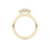 Marquise Halo Lab Grown Diamond Engagement Ring