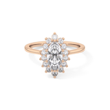Marquise Halo Lab Grown Diamond Engagement Ring
