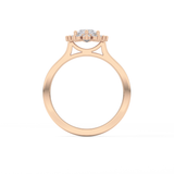 Marquise Halo Lab Grown Diamond Engagement Ring