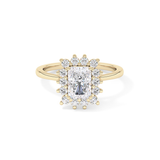 Radiant Halo Lab Grown Diamond Engagement Ring