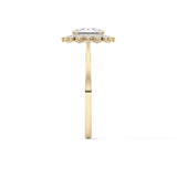 Radiant Halo Lab Grown Diamond Engagement Ring