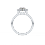 Radiant Halo Lab Grown Diamond Engagement Ring