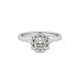 Cushion Halo & Pave Lab Grown Diamond Engagement Ring