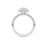 Cushion Halo & Pave Lab Grown Diamond Engagement Ring