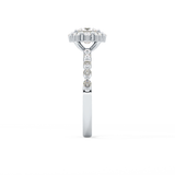Princess Halo & Pave Lab Grown Diamond Engagement Ring