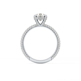 Round Halo & Pave Lab Grown Diamond Engagement Ring
